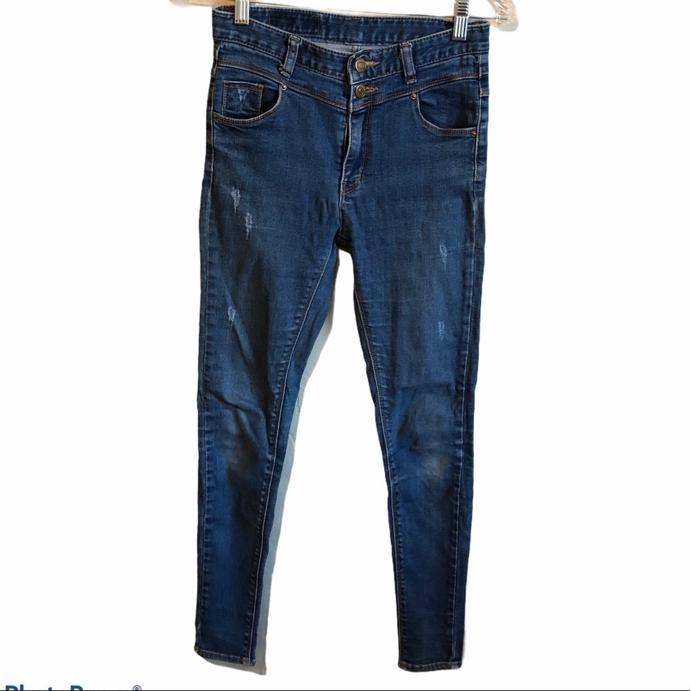 Blackburn High Rise‎ Two Button Jeggings Sz L